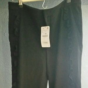 Zara Black Dress Pants with Frill